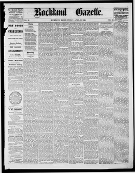 Rockland Gazette : April 17, 1868