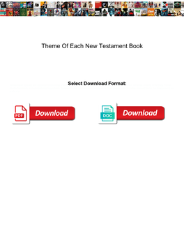 Theme of Each New Testament Book