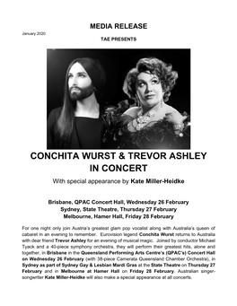 Conchita Wurst & Trevor Ashley in Concert