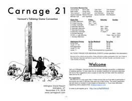 2018 Carnage Events Listing.Pdf