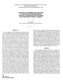 A Review of the Biostratigraphy of the Post-Lower Bajocian Jurassic Ammonites of Western and Northern North America