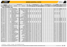 Midweek Basketball Coupon 06/11/2020 09:27 1 / 2