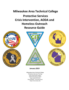 MATC Protective Services Crisis Intervention, AODA and Homeless