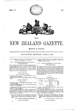 New Zealand Gazette