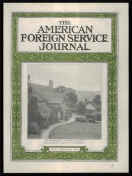 The Foreign Service Journal, August 1929
