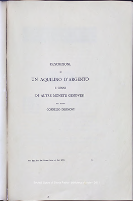 Un Aquilino D'argento