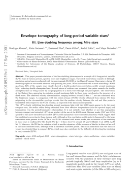 Envelope Tomography of Long-Period Variable Stars III. Line-Doubling