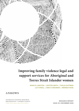 Improving Family Violence Legal and Support Services for Aboriginal and Torres Strait Islander Women