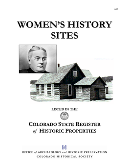 Directory of State Register Properties Associated with Women's History, 1635