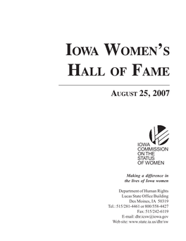 Iowa Women's Hall of Fame