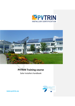 PVTRIN Training Course Solar Installers Handbook