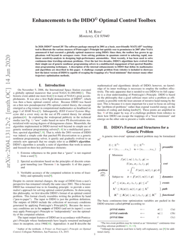 Enhancements to the DIDO© Optimal Control Toolbox