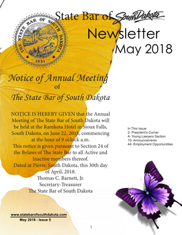 Newsletter May 2018