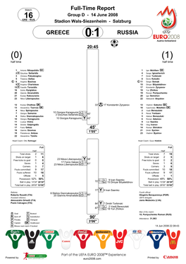 Full-Time Report GREECE RUSSIA