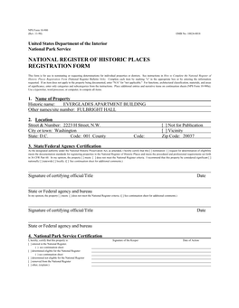 National Register of Historic Places Registration Form