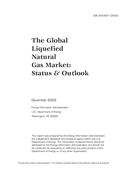 The Global Liquefied Natural Gas Market: Status & Outlook
