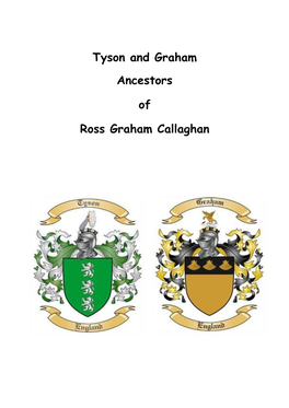 Tyson and Graham Ancestors of Ross Graham Callaghan