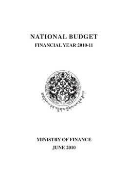 Budget Report 2010-2011