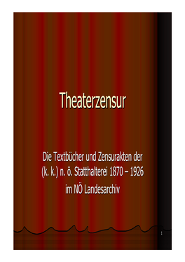 Theaterzensurtheaterzensur