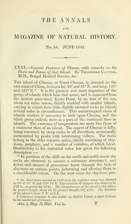 Cantor, M.D., Bengal Medical Service, &C