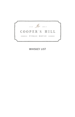 WHISKEY List