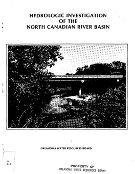 Hydrologic Investigation of the North Canadian,River Basin