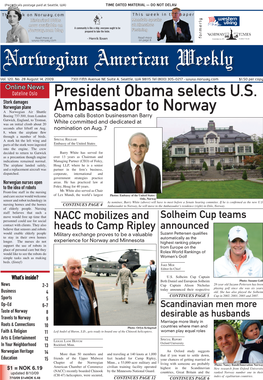 President Obama Selects U.S. Ambassador to Norway