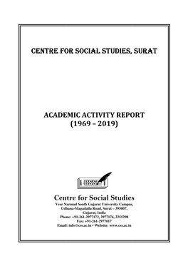 Academic Activity Report (1969 – 2019)