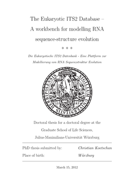 The Eukaryotic ITS2 Database – a Workbench For