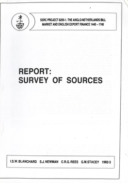 Report: Survey of Sources