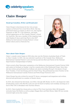 Claire Hooper