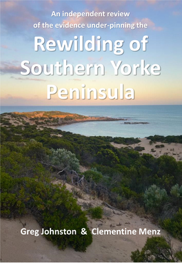 Rewilding of Southern Yorke Peninsula