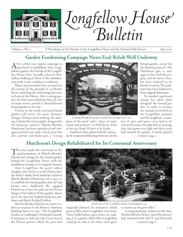 Longfellow House Bulletin, Vol. 9, No. 1