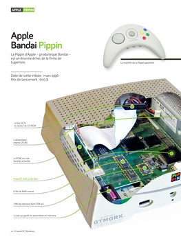 Apple Bandai Pippin La Pippin D'apple – Produite Par Bandai – Est Un Énorme Échec De La Firme De Cupertino