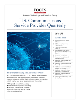 U.S. Communications Service Provider Quarterly