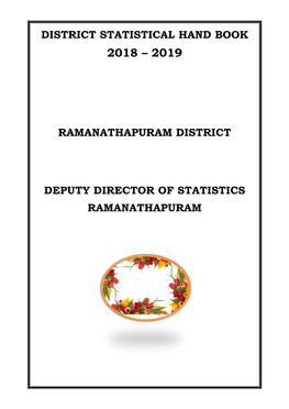 Ramanathapuram District Deputy Director of Statistics Ramanathapuram