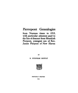 Pierrepont Genealogies:: From