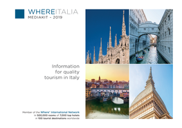 Information for Quality Tourism in Italy