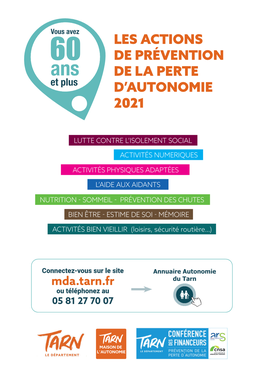 Les Actions De Prévention De La Perte D'autonomie 2021