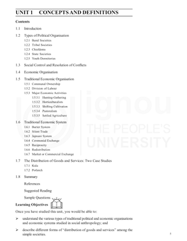 Unit 1 Concepts and Definitions