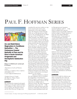 Paul F. Hoffman Series