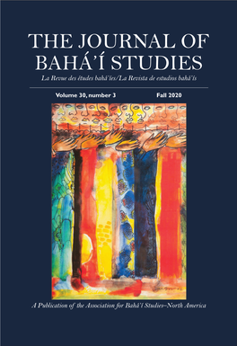 The Journal of Bahá'í Studies