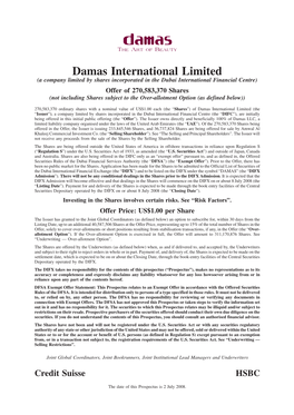Damas International Limited