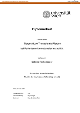 Diplomarbeit