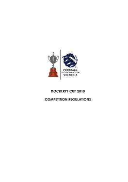 Dockerty Cup 2018 Competition Regulations