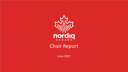 Chair Report