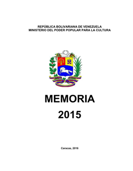 Memoria 2015