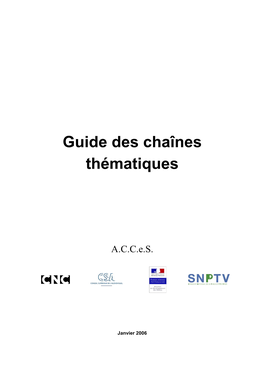 Guide Des Chaînes Thématiques