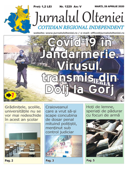 Covid-19 În Jandarmerie. Virusul, Transmis Din Dolj La Gorj 7
