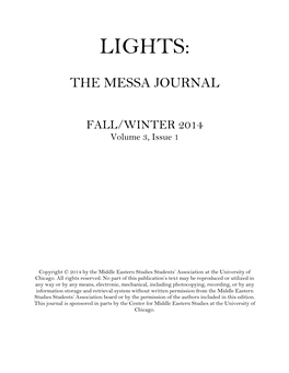 Lights: the MESSA Journal